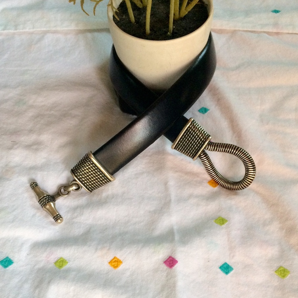 Unique @ fun adjustable Leather Belt! Thick LNC ✨